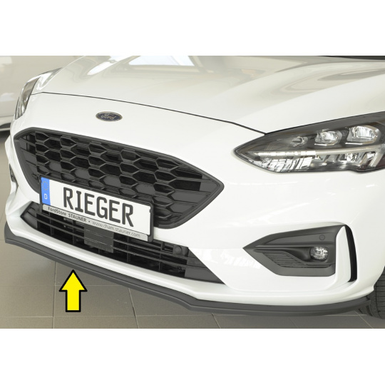 Rieger lipa pod přední nárazník pro Ford Focus 4 DEH, ST 5-dvéř. (combi), 5-dvéř. (hatchback), 5-dvéř. (sedan), 06/19-, 09/18-, plast ABS bez povrchové úpravy