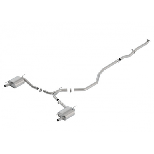 Borla Cat-Back výfukový systém "S-Type" pro Honda Accord Sport/Touring/EX 1.5l Turbo s aut./man. převodovkou, FWD, 4-dvéř., r.v. 2018-2020