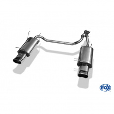 Fox Sportauspuff koncový tlumič výfuku s koncovkou 135x80 Typ 57 na obou stranách pro Hyundai Accent LC s motorem 1.3, 1.5, 1.5 D, 1.6