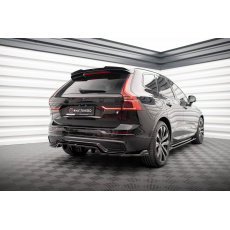 Maxton Design středový spoiler pod zadní nárazník s žebrováním pro Volvo XC60 Mk2 Facelift R-Design, černý lesklý plast ABS Maxton Design středový spoiler pod zadní nárazník s žebrováním pro Volvo XC60 Mk2 Facelift R-Design, černý lesklý plast ABS
