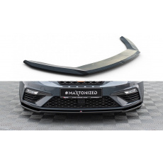 Maxton Design spoiler pod přední nárazník ver.2 pro Seat Leon Cupra Mk3 Facelift, černý lesklý plast ABS Maxton Design spoiler pod přední nárazník ver.2 pro Seat Leon Cupra Mk3 Facelift, černý lesklý plast ABS