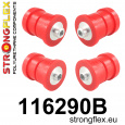 116290B: Strongflex Sada silentbloků zadního nosníku