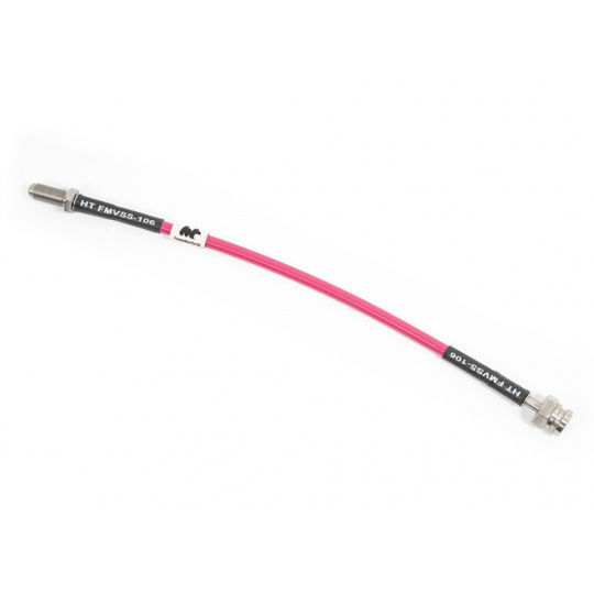 Forge Motorsport sada opletených brzdových hadic pro Volkswagen Up! 1.0TSI, barva potahu: růžová