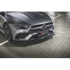 Maxton Design spoiler pod přední nárazník pro Mercedes CLA C118/AMG 35, černý lesklý plast ABS