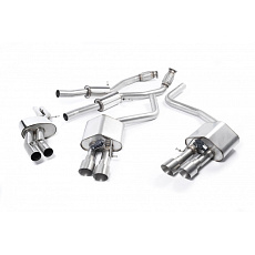 Milltek Sport výfukový systém cat-back s rezonátorem (tišší) pro Audi S8 D4 4.0 TFSI quattro Tiptronic 2013-2018, typ koncovek: GT-100 titanium