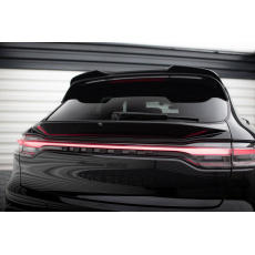 Maxton Design spodní prodloužení spoileru 3d pro Porsche Macan GTS Mk1 Facelift 2, černý lesklý plast ABS