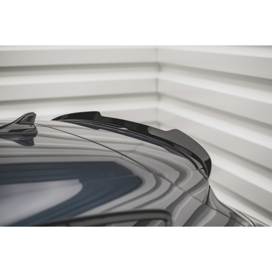 Maxton Design prodloužení spoileru pro Seat Leon FR Mk4, černý lesklý plast ABS, hatchback