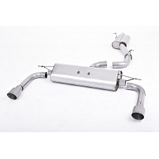 Milltek Sport výfukový systém cat-back s rezonátorem (tišší) pro Audi A3 2.0 TFSI quattro Sedan 8V (pouze US) 2014-2020, typ koncovek: GT-100 titanové Milltek Sport výfukový systém cat-back s rezonátorem (tišší) pro Audi A3 2.0 TFSI quattro Sedan 8V (pouze US) 2014-2020, typ koncovek: GT-100 titanové