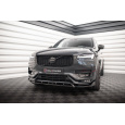 Maxton Design spoiler pod přední nárazník ver.2 pro Volvo XC90 Mk2 Facelift R-Design, černý lesklý plast ABS