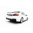 Maxton Design vložka zadního nárazníku pro BMW řada 5 G30, G30 FL, G31, G31 FL, černý lesklý plast ABS