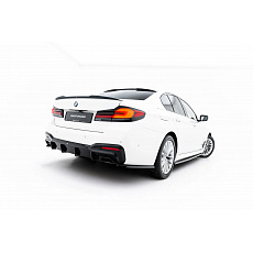 Maxton Design vložka zadního nárazníku pro BMW řada 5 G30, G30 FL, G31, G31 FL, černý lesklý plast ABS Maxton Design vložka zadního nárazníku pro BMW řada 5 G30, G30 FL, G31, G31 FL, černý lesklý plast ABS