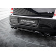 Maxton Design středový spoiler pod zadní nárazník s žebrováním pro Chrysler 300 Mk2, černý lesklý plast ABS