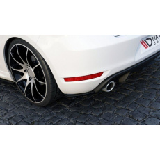 Maxton Design boční difuzory pod zadní nárazník pro Volkswagen Golf GTI Mk6, černý lesklý plast ABS