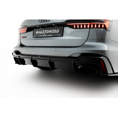 Maxton Design vložka zadního nárazníku pro Audi RS7 C8, černý lesklý plast ABS Maxton Design vložka zadního nárazníku pro Audi RS7 C8, černý lesklý plast ABS