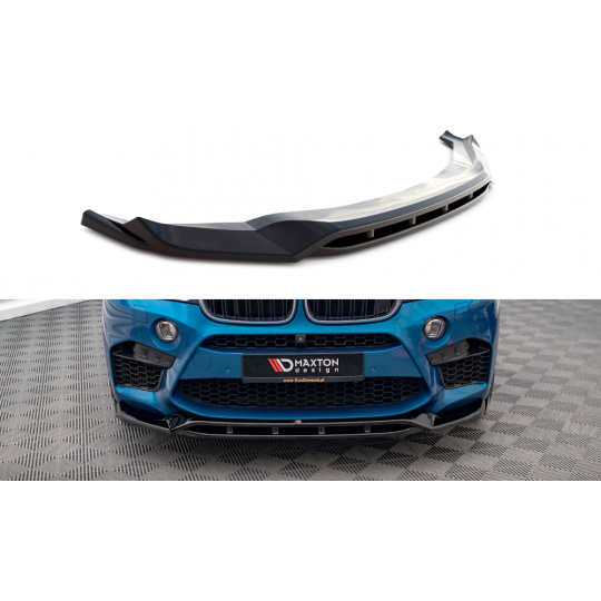 Maxton Design spoiler pod přední nárazník ver.3 pro BMW X5 M F85, černý lesklý plast ABS