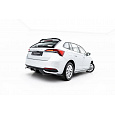 Maxton Design spoiler pod zadní nárazník s žebrováním pro Škoda Scala Mk1 Facelift, černý lesklý plast ABS