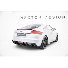 Maxton Design "Street Pro" difuzor zadního nárazníku pro Audi TT 8J Facelift, červený lesklý plast ABS, S-Line Maxton Design "Street Pro" difuzor zadního nárazníku pro Audi TT 8J Facelift, červený lesklý plast ABS, S-Line