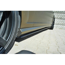 Maxton Design difuzory pod boční prahy pro Mercedes třída S W221/AMG, černý lesklý plast ABS