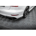 Maxton Design boční difuzory pod zadní nárazník ver.2 pro Audi RS3 8V Facelift, černý lesklý plast ABS, Sedan