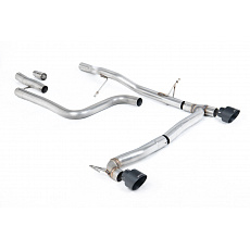 Milltek Sport výfukový systém OPF/GPF Back bez rezonátoru (hlasitější) pro Ford Fiesta Mk8 1.0T EcoBoost ST-Line 3/5-dvéř. (155ps Hybrid s OPF/GPF) - Maxton Designs Dual Outlet Kits 2020-2024, GT-100 černé koncovky