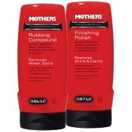 Mothers Professional Paint Restoration System - profesionální sada pro dokonalou obnovu laku - hrubší + jemná finišovací leštěnka (2 x 355 ml)