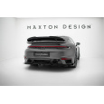 Maxton Design spoiler pod zadní nárazník s žebrováním pro Porsche 911 992 Turbo S, černý lesklý plast ABS, Sport Package