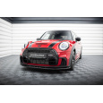 Maxton Design spoiler pod přední nárazník pro Mini Cooper F56 JCW Facelift, černý lesklý plast ABS