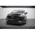 Maxton Design spoiler pod přední nárazník pro Ford Fiesta ST Mk8 Facelift, černý lesklý plast ABS