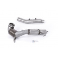 Milltek Sport downpipe a Hi-Flow sportovní katalyzátor No CEL (Check Engine Light) pro Volkswagen Golf Mk8 GTi (245ps bez GPF / NA modely) 2021-2024, pouze pro OE Cat Back systém