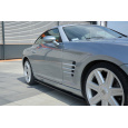 Maxton Design difuzory pod boční prahy pro Chrysler Crossfire, černý lesklý plast ABS
