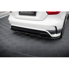 Maxton Design středový spoiler pod zadní nárazník s žebrováním pro Mercedes třída A W176 45 AMG, černý lesklý plast ABS Maxton Design středový spoiler pod zadní nárazník s žebrováním pro Mercedes třída A W176 45 AMG, černý lesklý plast ABS