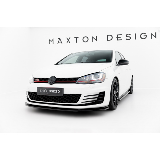 Maxton Design spoiler pod přední nárazník ver.1 pro Volkswagen Golf GTI Mk7, černý lesklý plast ABS Maxton Design spoiler pod přední nárazník ver.1 pro Volkswagen Golf GTI Mk7, černý lesklý plast ABS