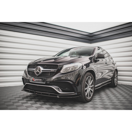 Maxton Design spoiler pod přední nárazník pro Mercedes GLE Coupe C292, černý lesklý plast ABS, Coupe 63 AMG