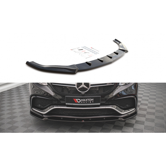 Maxton Design spoiler pod přední nárazník pro Mercedes GLE Coupe C292, černý lesklý plast ABS, Coupe 63 AMG