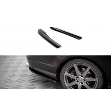 Maxton Design boční difuzory pod zadní nárazník pro Mercedes třída C W204/AMG-Line, černý lesklý plast ABS, Coupe