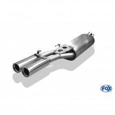 Fox Sportauspuff koncový tlumič výfuku s koncovkou 2x76 Typ 13 pro Volkswagen Golf III s motorem 1.4, 1.6, 1.8, 1.9 D, 1.9 TDI, 2.0
