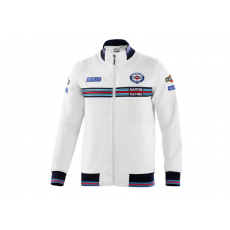 Sparco mikina na zip Martini Racing, barva: bílá, velikost: XXL Sparco mikina na zip Martini Racing, barva: bílá, velikost: XXL