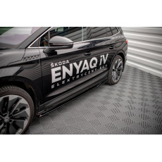 Maxton Design difuzory pod boční prahy pro Škoda Enyaq iV Mk1, černý lesklý plast ABS