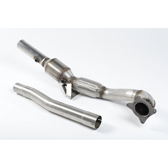 Milltek Sport litinový Downpipe s 200 Cell HJS High-Flow katalyzátorem pro Audi TT Mk2 TTS quattro 2008-2014 Milltek Sport litinový Downpipe s 200 Cell HJS High-Flow katalyzátorem pro Audi TT Mk2 TTS quattro 2008-2014