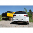 Fox Sportauspuff koncový tlumič výfuku s koncovkou 1x100 Typ 16 na obou stranách pro Volkswagen Golf VII 2012- s motorem 2.0 TDI