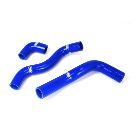 Samco Sport 3-dílná sada silikonových hadic pro vedení chladicí kapaliny pro Fiat Uno Turbo Mk1 1985 - 1991 1301cc, barva: modrá