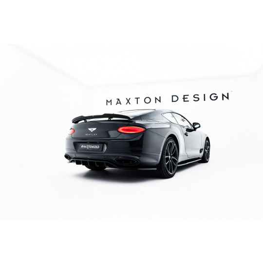 Maxton Design prodloužení spoileru pro Bentley Continental GT Mk3, černý lesklý plast ABS, Coupé