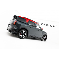 Maxton Design difuzory pod boční prahy pro Mini Countryman JCW U25, černý lesklý plast ABS
