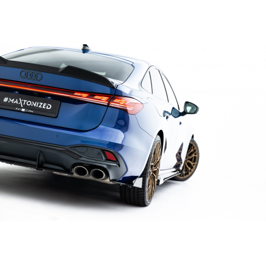 Maxton Design "Street Pro" boční difuzory pod zadní nárazník s křidélky pro Audi S5 B10, plast ABS bez povrchové úpravy, Sedan / Avant