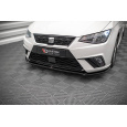 Maxton Design spoiler pod přední nárazník ver.3 pro Seat Ibiza Mk5, černý lesklý plast ABS