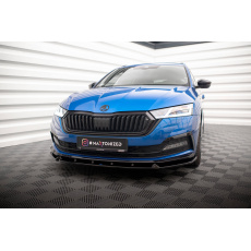 Maxton Design spoiler pod přední nárazník ver.1 pro Škoda Octavia Mk4, černý lesklý plast ABS, Sportline Maxton Design spoiler pod přední nárazník ver.1 pro Škoda Octavia Mk4, černý lesklý plast ABS, Sportline