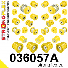 036057A: Strongflex Kompletní sada polyuretanových silentbloků pro zavěšení varianta SPORT 036057A: Strongflex Kompletní sada polyuretanových silentbloků pro zavěšení varianta SPORT