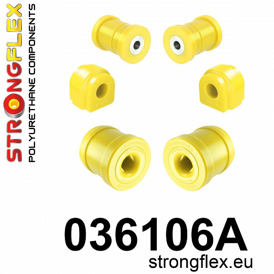 036106A: Strongflex Sada silentbloků předního zavěšení varianta SPORT 036106A: Strongflex Sada silentbloků předního zavěšení varianta SPORT