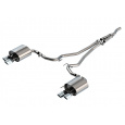 Borla Cat-Back výfukový systém "S-Type" pro Ford Mustang 2,3l EcoBoost RWD 2-dvéř. s "active exhaust valve", r.v. od 2019-2020, typ koncovek: chromové