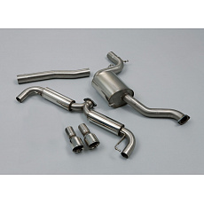 Milltek Sport výfukový systém cat-back 3" Race System pro Volkswagen Golf Mk6 GTi 2.0 TSI 210PS 2009-2013, typ koncovek: GT-100 leštěné